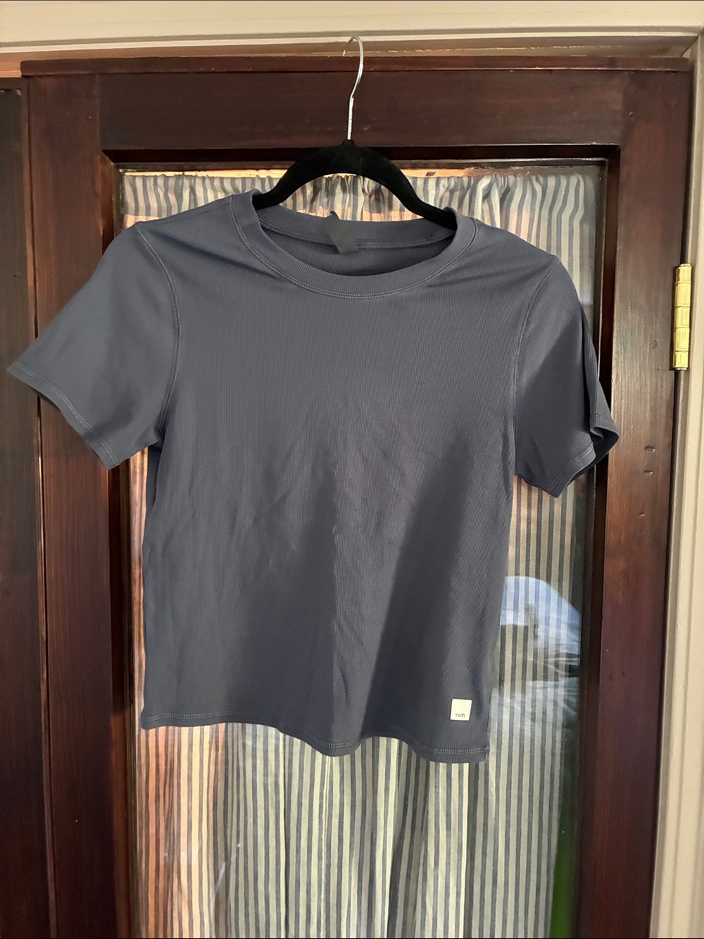 Vuori Short-Sleeve Crew Tee in Slate Blue